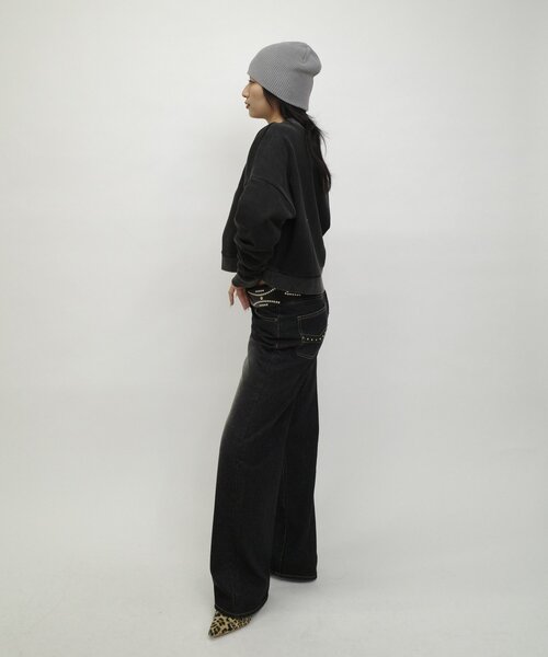 「WHO'S WHO gallery」 スウェットカットソー FREE グレー レディース_画像8