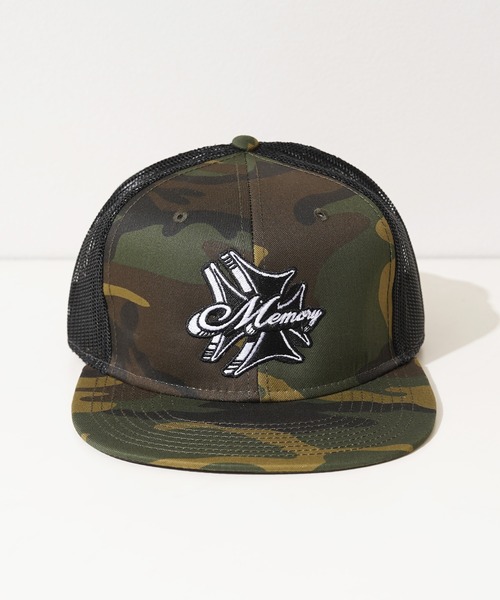 希少　INDEPENDENT アイアンクロス　カモ柄　メッシュキャップ MEMORY メッシュキャップ キャップ 帽子 「MEMORY」-ZOZOTOWN限定