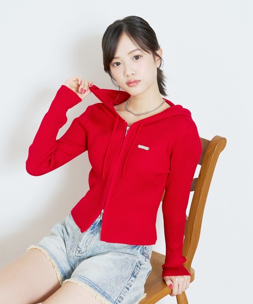 babylclub パーカー LOVETOXIC パーカー 「LTXC」「アラエル」リブZIPパーカー キッズ 子供