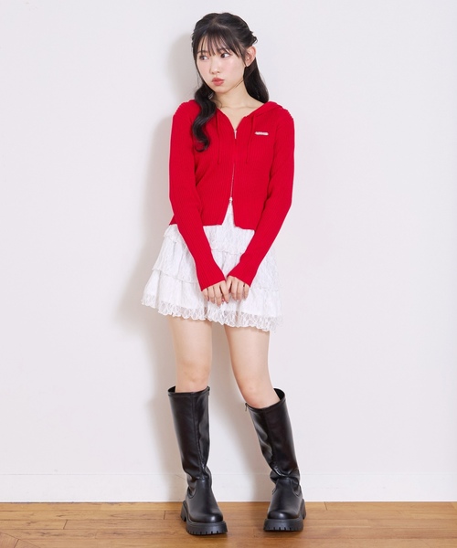 【即日発送可】廃盤モデル 前橋育英 ジュニアパーカー Sサイズ150サイズ LOVETOXIC パーカー 「LTXC」「アラエル」リブZIPパーカー キッズ 子供