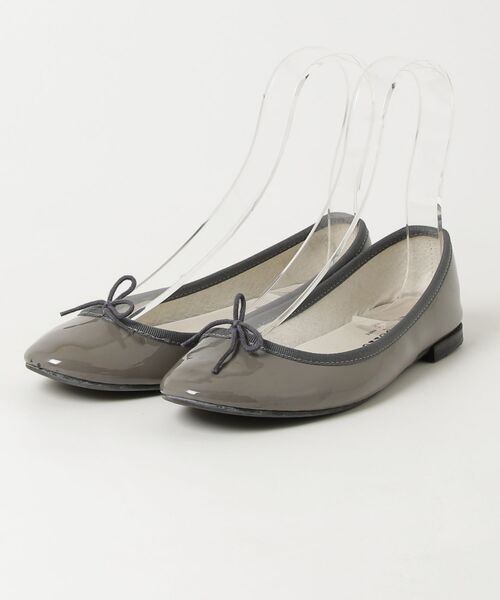 【新品未使用】Repetto フラットパンプス レオパード グレー 38 repetto（レペット） フラットパンプス 37 グレー レディース