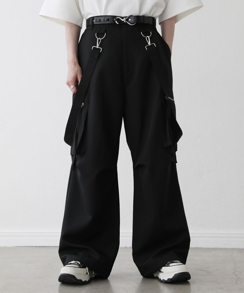「LILL」 カーゴパンツ M ブラック メンズ_画像3