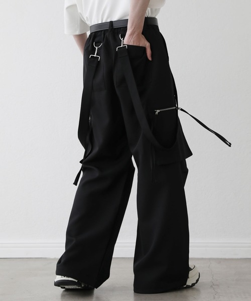 「LILL」 カーゴパンツ M ブラック メンズ_画像4