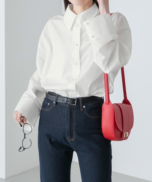 「BONLECILL」 長袖シャツ FREE ライトグリーン レディース_画像3