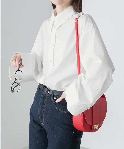 「BONLECILL」 長袖シャツ FREE ライトグリーン レディース_画像4