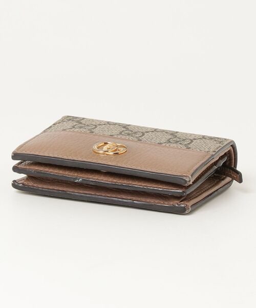美品✨GUCCI グッチ　GGスプリーム　二つ折り財布　GGチャーム　ベージュ GUCCI（グッチ） GGスプリーム 財布 - ベージュ レディース : ZOZOTOWN