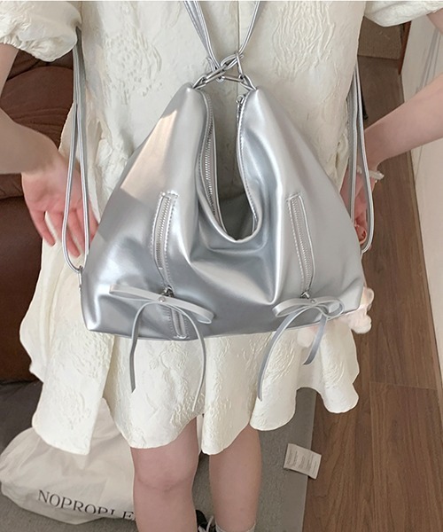 「gossip！ロサンゼルス」 2WAYバッグ FREE シルバー レディース_画像5