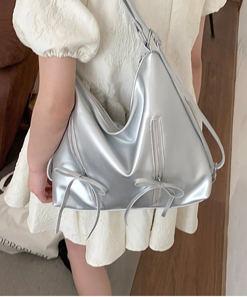 「gossip！ロサンゼルス」 2WAYバッグ FREE シルバー レディース_画像7