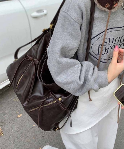 「gossip！ロサンゼルス」 2WAYバッグ FREE シルバー レディース_画像8