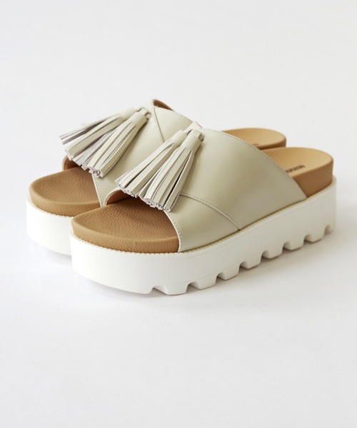 「Minnetonka」 ヒールサンダル 9 シルバー レディース_画像3