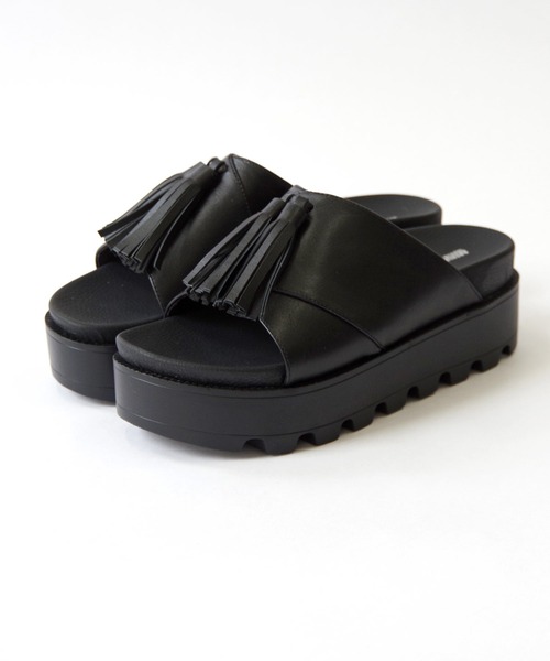 「Minnetonka」 ヒールサンダル 9 シルバー レディース_画像5