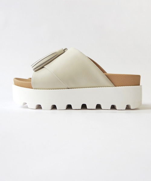 「Minnetonka」 ヒールサンダル 9 シルバー レディース_画像8