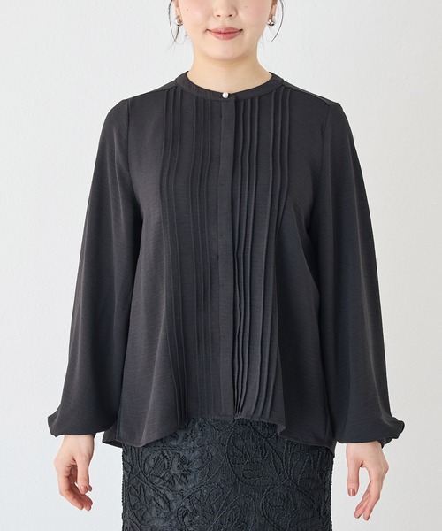 「INCEDE」 長袖ブラウス L ホワイト系その他 レディース_画像2