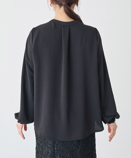 「INCEDE」 長袖ブラウス L ホワイト系その他 レディース_画像4