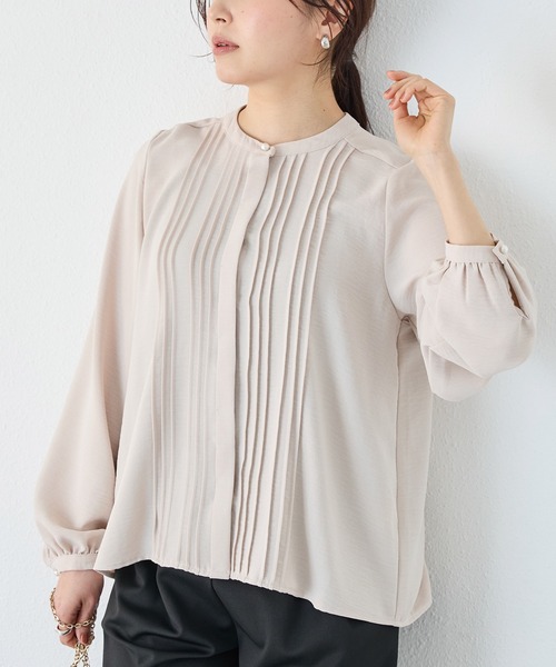 「INCEDE」 長袖ブラウス L ホワイト系その他 レディース_画像8