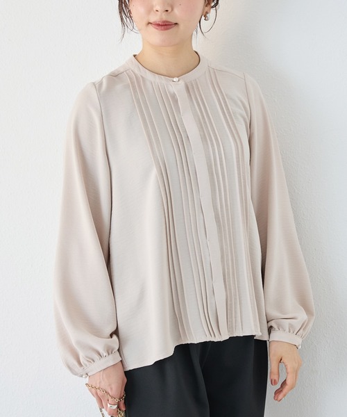 「INCEDE」 長袖ブラウス L ホワイト系その他 レディース_画像9