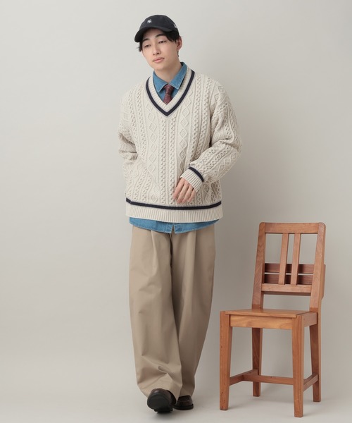 ルーレット キングレオコーデ 値下げしました。 RAGEBLUE（レイジブルー） セーター ニット Tilden V-neck knit