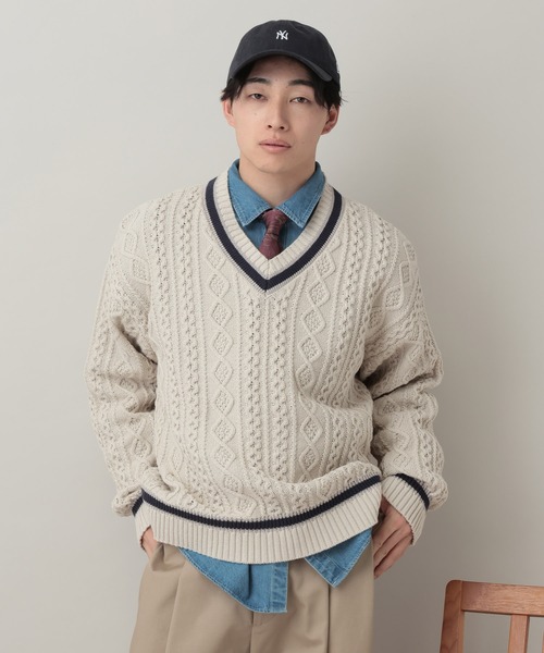 RAGEBLUE（レイジブルー） セーター ニット Tilden V-neck knit