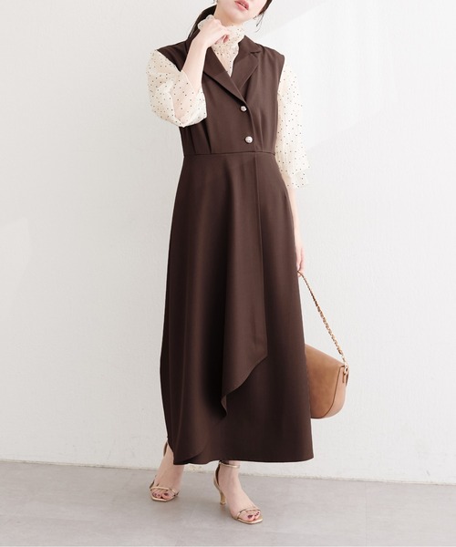 natural couture ワンピース 金釦テーラーワンピース : ZOZOTOWN Yahoo