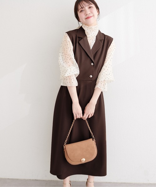 【土日セール中】 natural couture 金釦テーラーワンピース natural couture ワンピース 金釦テーラーワンピース : ZOZOTOWN Yahoo