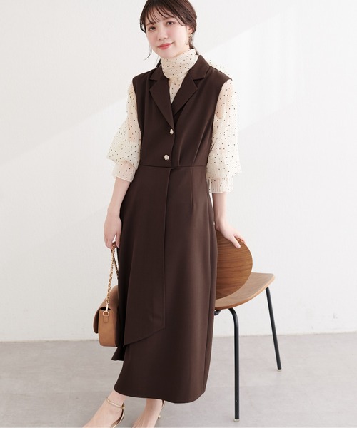 【土日セール中】 natural couture 金釦テーラーワンピース natural couture ワンピース 金釦テーラーワンピース : ZOZOTOWN Yahoo