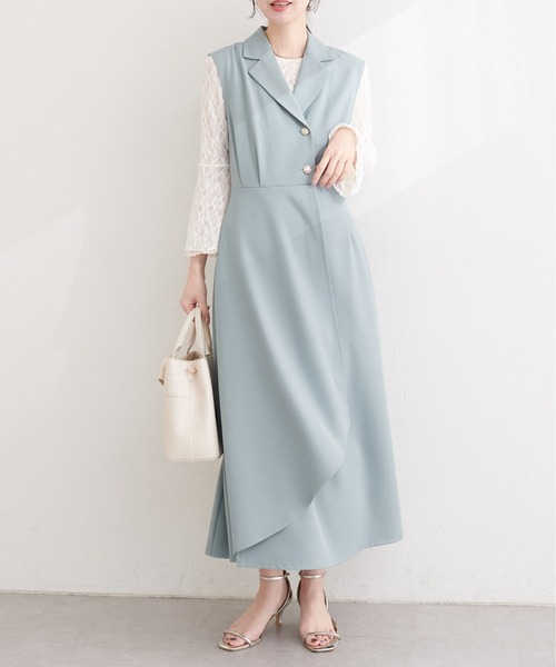 natural couture ワンピース 金釦テーラーワンピース : ZOZOTOWN Yahoo