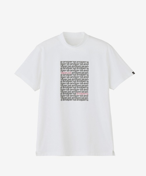 and per se（アンパスィ） tシャツ リファインドライ半袖モックネック