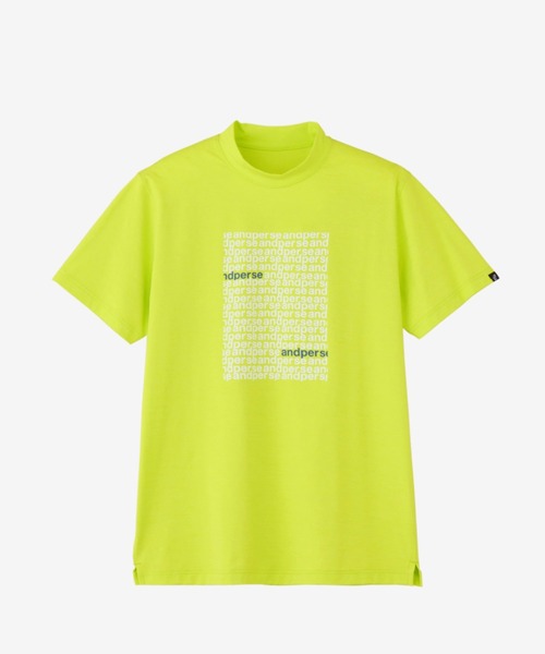 and per se（アンパスィ） tシャツ リファインドライ半袖モックネック