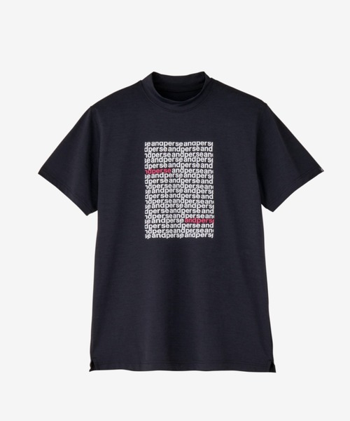 【新品LL】and per se リファインドライ 半袖モックネックシャツ and per se（アンパスィ） tシャツ リファインドライ半袖モックネック