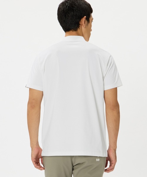 and per se（アンパスィ） tシャツ リファインドライ半袖モックネック