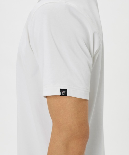 and per se（アンパスィ） tシャツ リファインドライ半袖モックネック