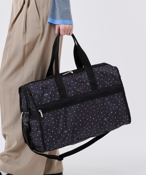 LeSportsac ドット柄 ブラック ボストンバッグ ポーチ付き LeSportsac（レスポートサック） ボストンバッグ DELUXE LG WEEKENDER