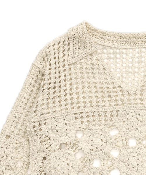 「select MOCA」 ニットボレロ FREE アイボリー レディース_画像3