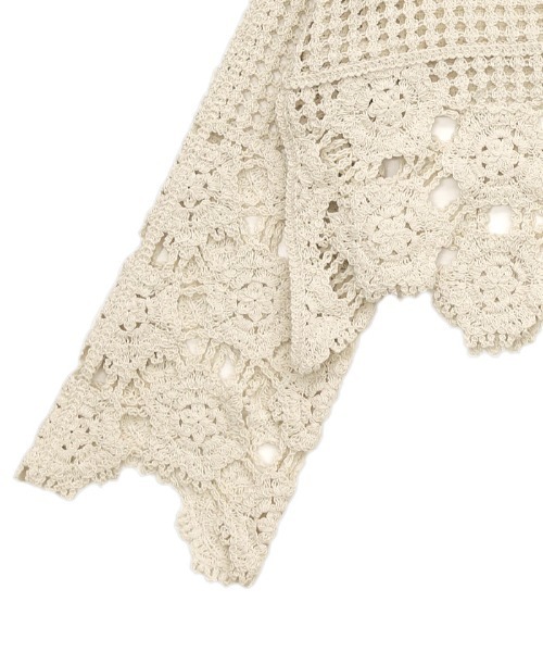 「select MOCA」 ニットボレロ FREE アイボリー レディース_画像4