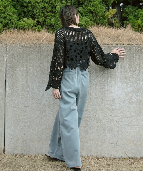 「select MOCA」 ニットボレロ FREE アイボリー レディース_画像7