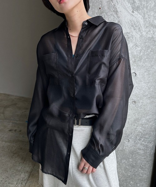good grief! sheer cotton shirt シアーシャツ ブラ 中古・古着通販】GOOD GRIEF! (グッドグリーフ) SHEER COTTON SHIRT