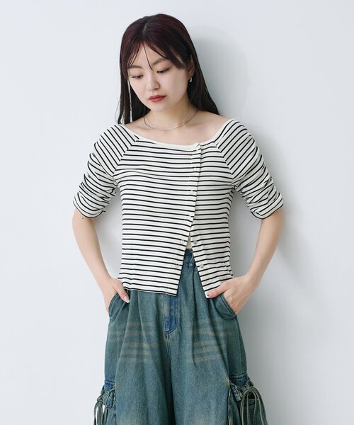 「Kastane」 カーディガン FREE アイボリー レディース_画像4