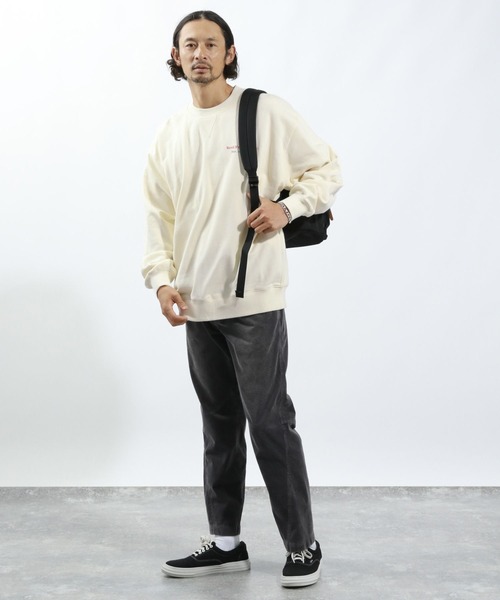 「BAYFLOW」 スウェットカットソー MEDIUM オフホワイト メンズ_画像4