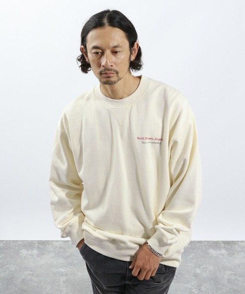「BAYFLOW」 スウェットカットソー MEDIUM オフホワイト メンズ_画像7