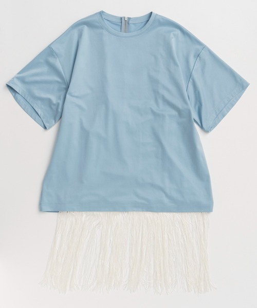 tシャツ 「PRE-ORDER」Fringe Cupra Jersey T-Shirt/フリンジキュプラジャージTシャツ レディースの画像