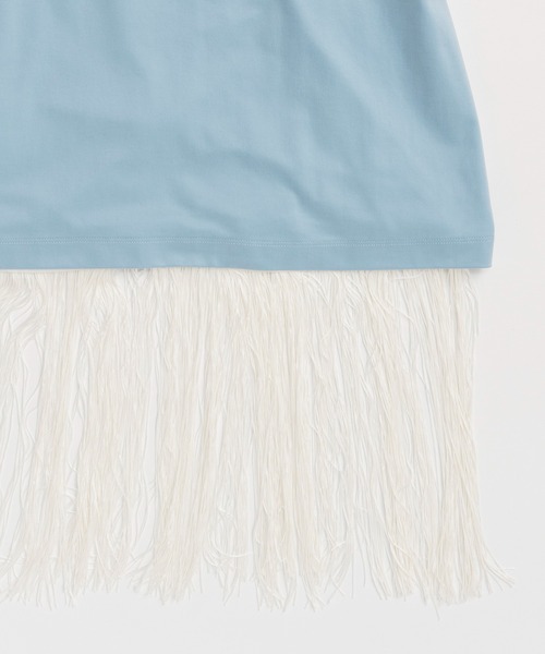 tシャツ 「PRE-ORDER」Fringe Cupra Jersey T-Shirt/フリンジキュプラジャージTシャツ レディースの画像
