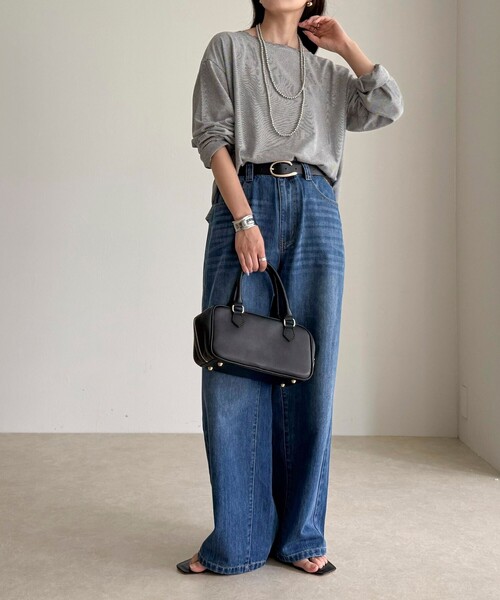 「fredy emue」 デニムパンツ 38 ブルー レディース_画像5