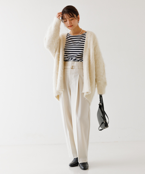「Rouge vif」 パンツ 36 アイボリー レディース_画像8