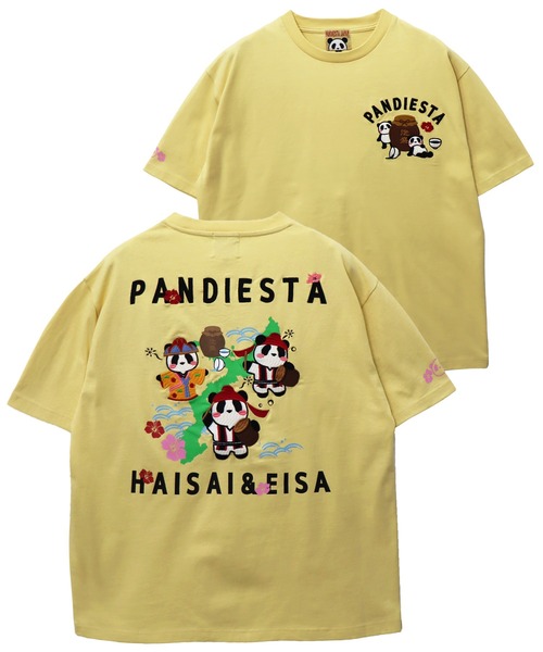 PANDIESTA（パンディエスタ） tシャツ はいさいパンダTシャツ(M2