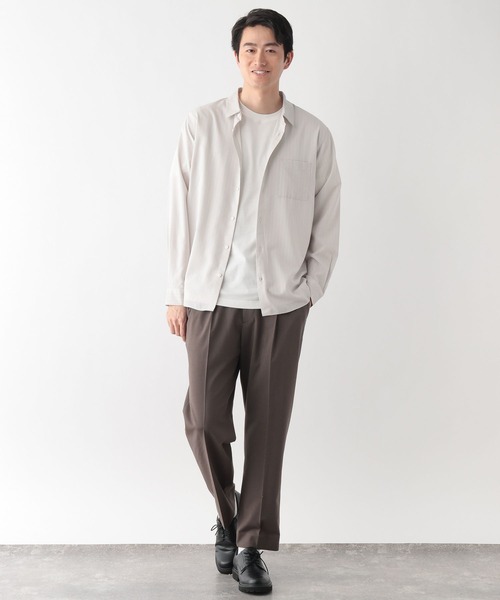 「GLOBAL WORK」 長袖シャツ X-LARGE グリーン メンズ_画像2