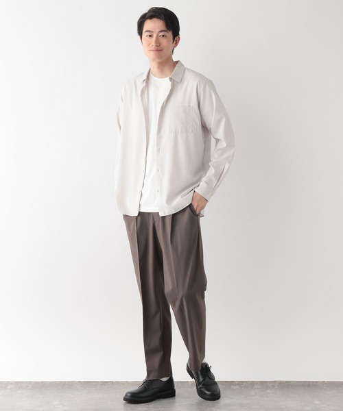 「GLOBAL WORK」 長袖シャツ X-LARGE グリーン メンズ_画像3