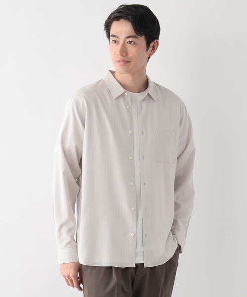 「GLOBAL WORK」 長袖シャツ X-LARGE グリーン メンズ_画像6