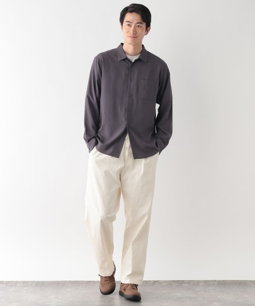 「GLOBAL WORK」 長袖シャツ X-LARGE グリーン メンズ_画像7