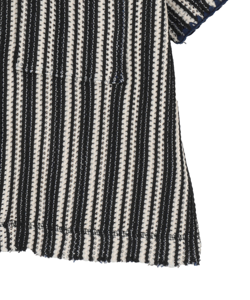 ブラウス シャツ Knitting Russell Jersey Stripe Blouse レディースの画像