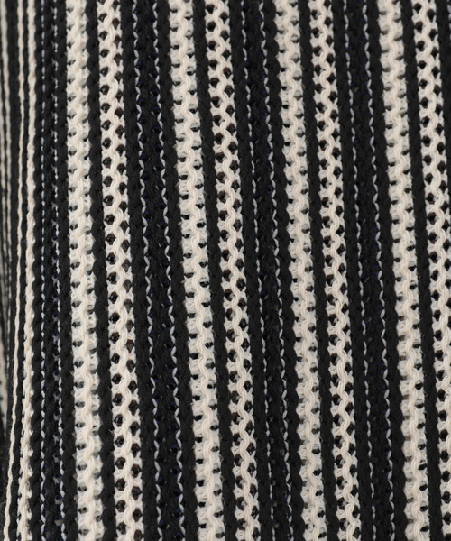 ブラウス シャツ Knitting Russell Jersey Stripe Blouse レディースの画像